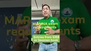 MARINA exam requirements: training, Sea service as Cadet or Ratings, BS T.O.R, Medical, Seaman Book.