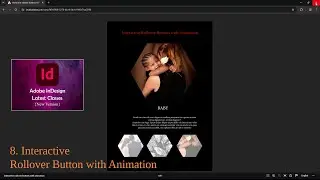 #Adobe InDesign # Interactive rollover button #book design #social media #designing #print media