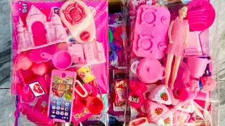 4 Minutes Satisfying with Unboxing Hello Kitty Kitchen Play Set Review Toys | ASMR 