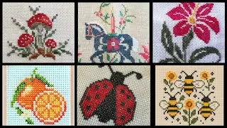 Unique Cross stitch embroidery pattern for beginners//Dusuti ke design