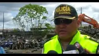 Proceso de chatarrizaci&oacute;n de motos y vehiculos