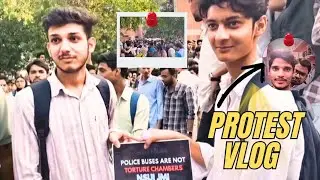 Today Jamia (JMI) University Protest🪧 on Batla House Encounter#jamiavlog #protestvlog #jmiuniversity