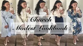 CHURCH MODEST LOOKBOOK| Modest Outfits| Church Edition