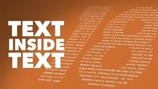 Photoshop Tutorial: Text Inside Text!