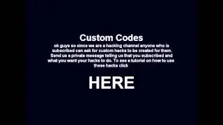 Want Custom Codes/Hacks?