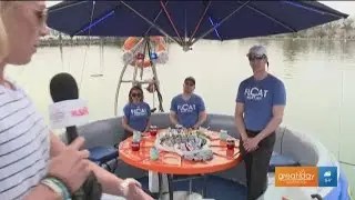 Family boating fun on the Potomac with Float Boat 360
