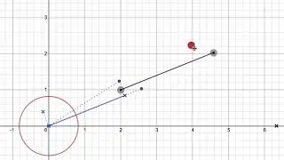 Distance between point and line segment demonstration