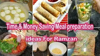 Ramadan Meal Prep Ideas💫Time & Money Saving Food Ideas✨ Make and Freeze Snacks,Meals & Ingredients