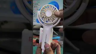 Portronics Toofan Mini Portable Rechargeable Fan | Upto 7800 RPM Max Speed | Type C #newgadgets