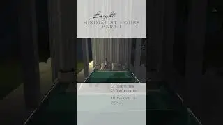 Sims 4 | Bright Minimalist House | NOCC | PS4 | ID Rojuve03 | #sims4 #thesims4 #sims4nocc #shorts