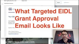 Here's What Targeted EIDL Grant Approval Email Looks Like
