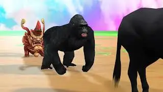 Animal crossing fountain change colour gorilla, lion cow , deer crossing fountain 