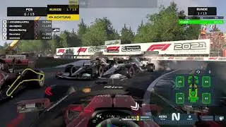 F1 2021 - Monza first Corner Chaos