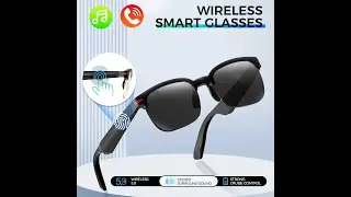 INEYES Smart Fashion Glasses with Built-In Earphones, Mic & Speaker