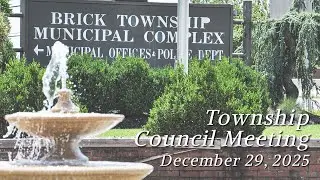 Brick Township Council Meeting - December 29, 2025