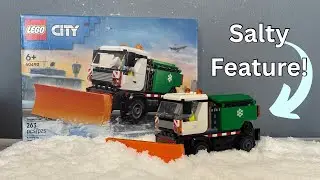 LEGO City Snowplow Build and Review! Cool Truck, Salty Price! 60490