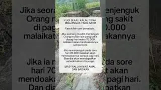 kenapa rugi kalau tidak menjenguk orang yang sakit❓ #quotes #motivasi #youtubeshorts #motivasihidup