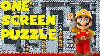 Mario Maker | One Screen Puzzle | TYPFOON GAMING 10 Item Puzzle Challenge