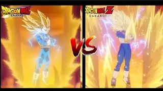 DBZ Kakarot Daima Part 2 Anime Comparisons: Vegeta (Adult) Goes Super Saiyan 3 and uses Final Flash