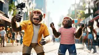 Monkey Vloggeing 😂