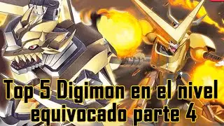 Top 5 Digimon on the Wrong Level, Part 4. Xross War Special in my opinion #digimon
