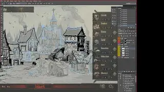 More Town Buildings Art