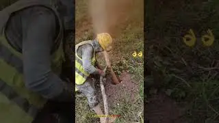 Satisfying work II Soil vacuum machine using for digging hole