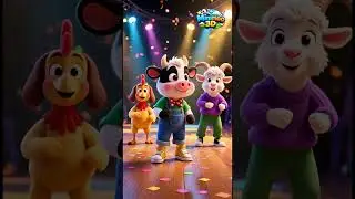 MiniMoo and the Animal Dance Disaster #Minimoo3D #shorts  #cartoon