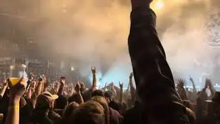 Cullen Moore sleep theory crowd surfing while singing 