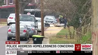 Police address homelessness concerns Childersburg