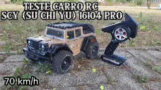 Teste carro rc SCY 16104 Pro motor Brushless Off Road