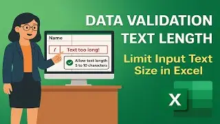 Data validation- Text length | Mobile number and NID number | The Office Mentor #textlength