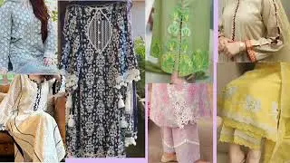 neck design|Lawn  sleeve, trousers daman and chak designs design// summer outfits ideas for girls