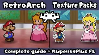 Paper Mario 64K | How to install Texture Packs in RetroArch (Complete Guide)