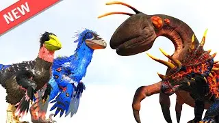 PYRORAPTOR vs. ARK DINOS and More | ARK Dino Battle 🦎