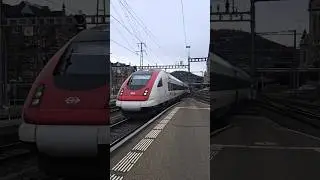 SBB ICN arriving in St gallen #train #shorts #swiss #viral