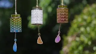 Mosaic Glass Wind Chime 2WC1937 by Evergreen
