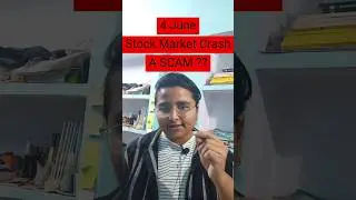 4 June Market Crash Biggest SCAM 😱 ?  #stockmarket #scam #stockmarketscam #investing #trading