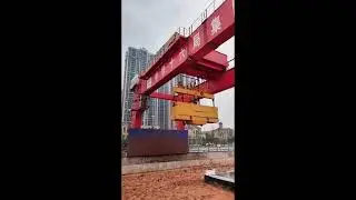 Metro Slag Handling Gantry Crane Smooth and Stable Operating Performance