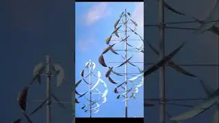 Whitaker Wind Sculpture Double Dancer in Copper and Stainless Steel