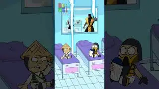 Baby Raiden Vs Baby Scorpion Bowser12345 #animation #mortalkombatmobile #raiden #scorpion #shorts