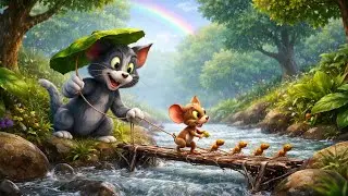 Tom and Jerry Part 8 | Rainy Day Rescue | Funny Kids Cartoon Story