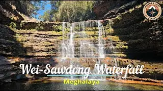 Wei Sawdong Waterfall Meghalaya | Meghalayas Emerald 3 Tier Wonder | Cherrapunji | 4K
