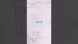gta 5 weapons 9 year boy drawing