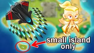 Lotus Island CHIMPS But I Can Only Use a Small Island and No Water Towers (Bloons TD6)