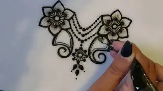 How To Make Henna Flowers Symmetrical!