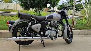 New Stunning Royal Enfield Classic 350 BS6 Gunmetal grey walkaround