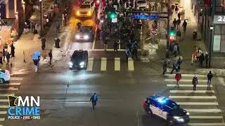 RAW: Crowd Chases Minneapolis Police Out of Protest