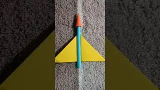 Flying Paper Rocket 😱😱 #shorts #art #shortvideo