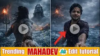 Mahashivratri 2026 special Mahadev AI hand holding cinematic edit tutorial 🔱